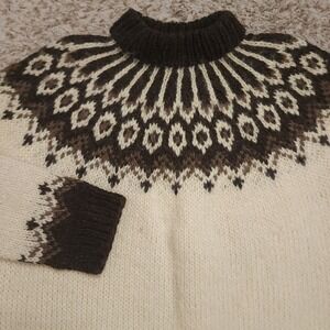 Gaeltarra Handknit 100% Pure New Wool Womens 44 Made In Ireland Sweater